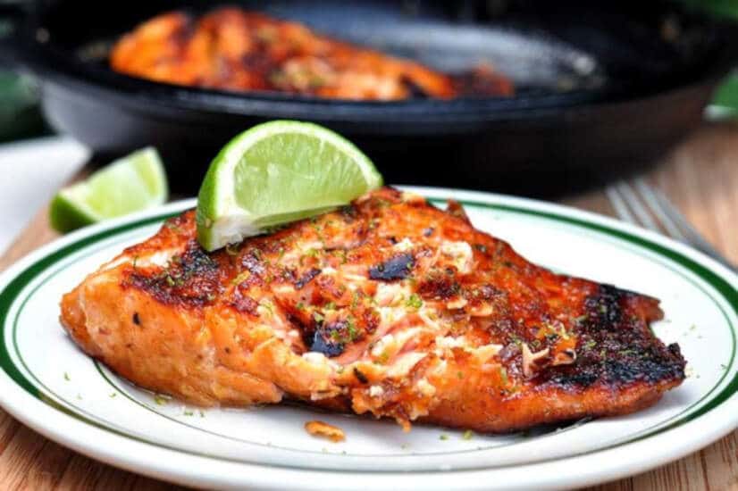 Honey and Chipotle Glazed Salmon