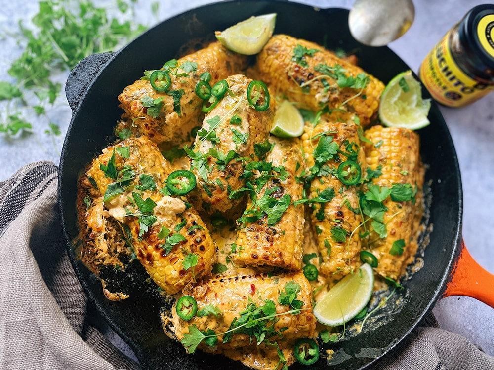 Elotes - finished dish - BBQ Sides