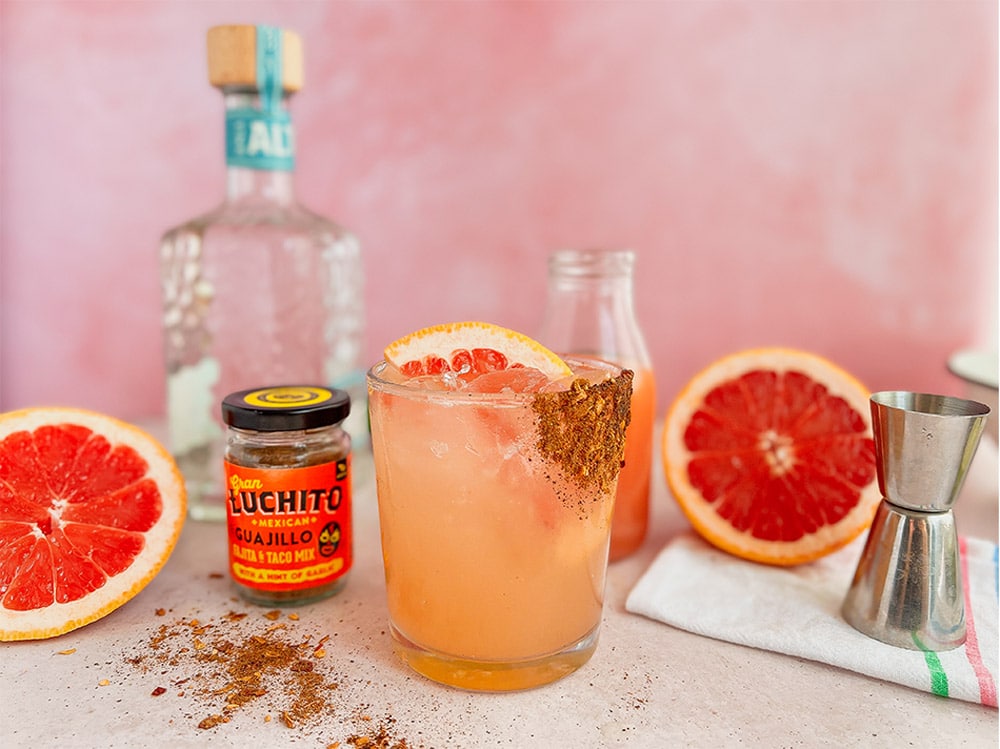 Mexican Starters - Paloma Cocktail - finished drink