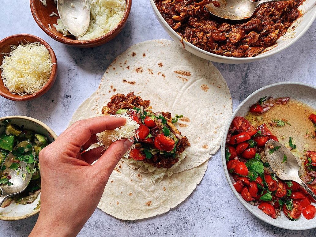 What To Serve With Nachos - Chicken burrito