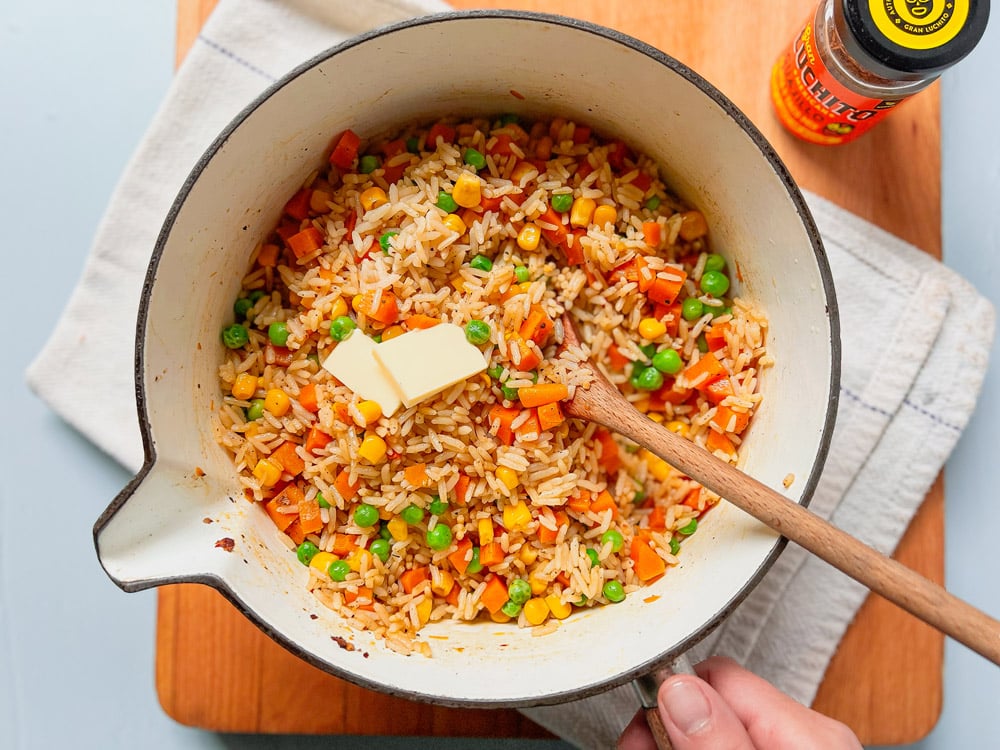What to serve with enchiladas - Arroz Primavera