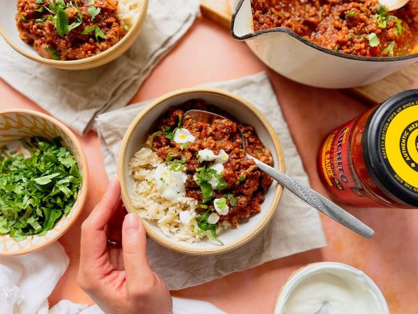 No Bean Chilli Con Carne finished dish