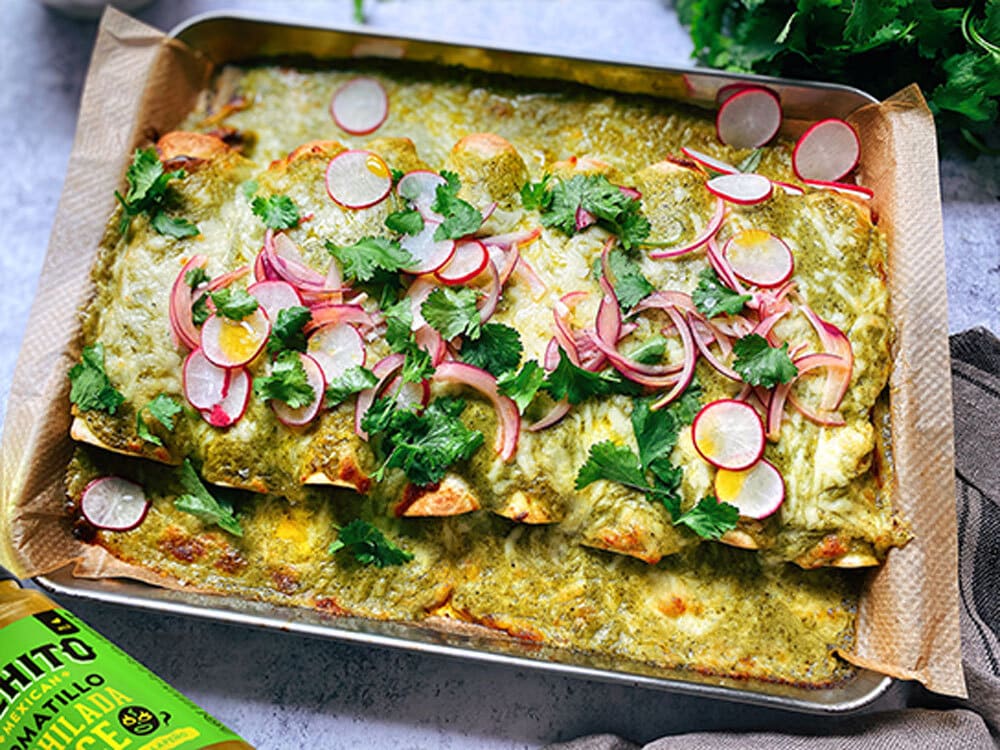 Pulled Pork Enchiladas - finished dish