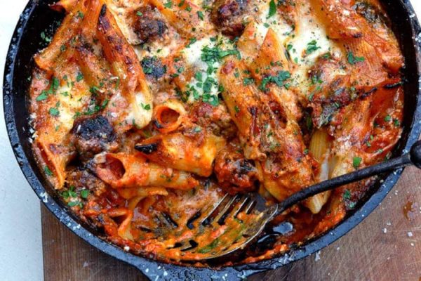 chipotle meatball pasta bake recipe