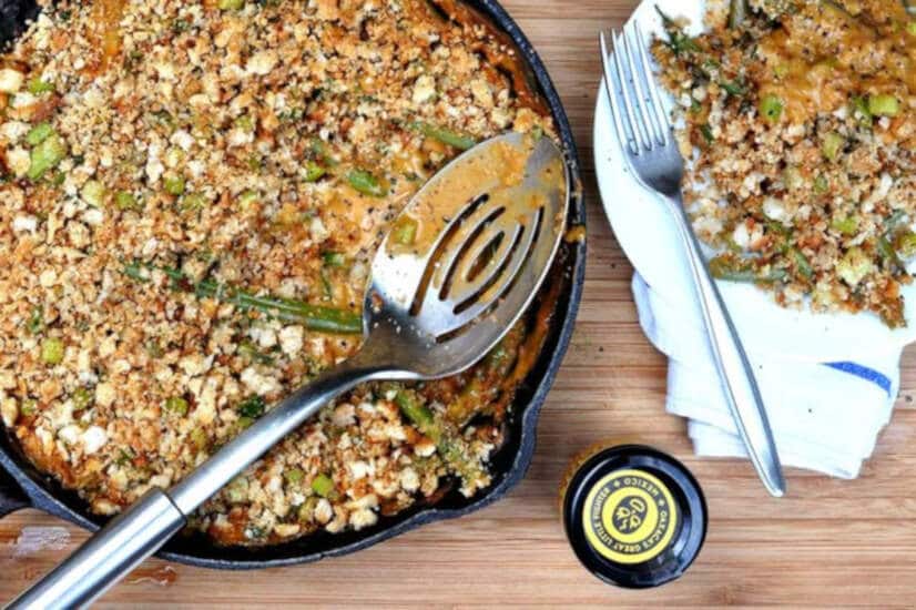 Green Bean Bake Recipe - Crispy Top With a Cheesy Middle