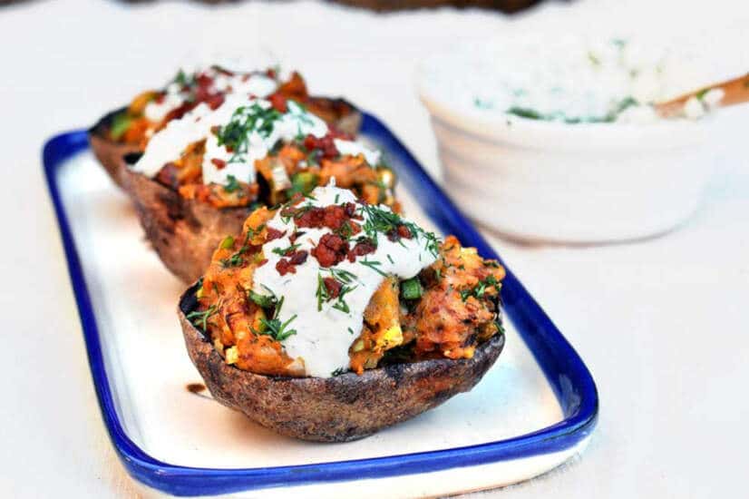 Homemade Loaded Potato Skins Recipe | Gran Luchito