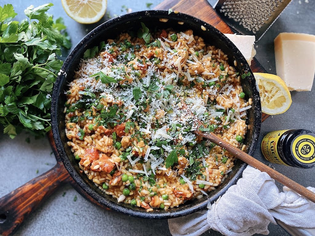 Chicken & Chorizo Risotto Recipe With Bold Chipotle | Gran Luchito