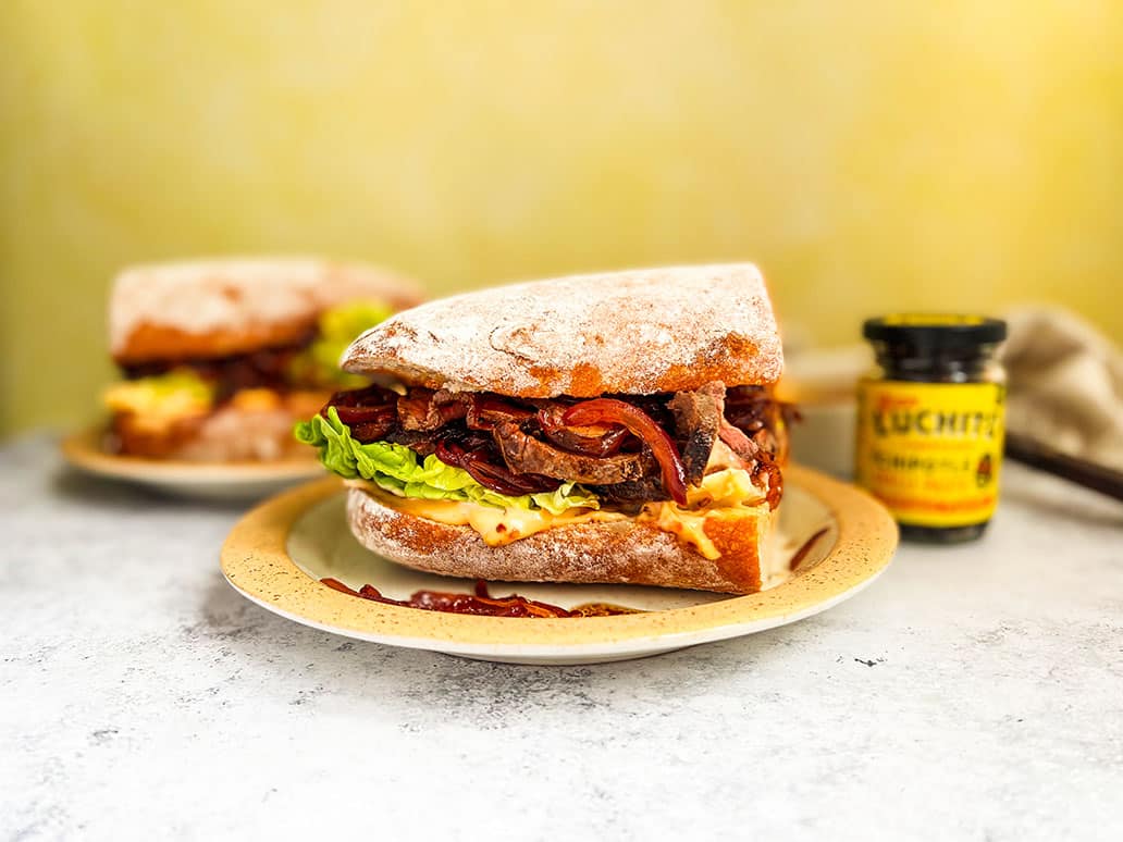 Steak Sandwich | Caramelised Onion & Macha Mayo