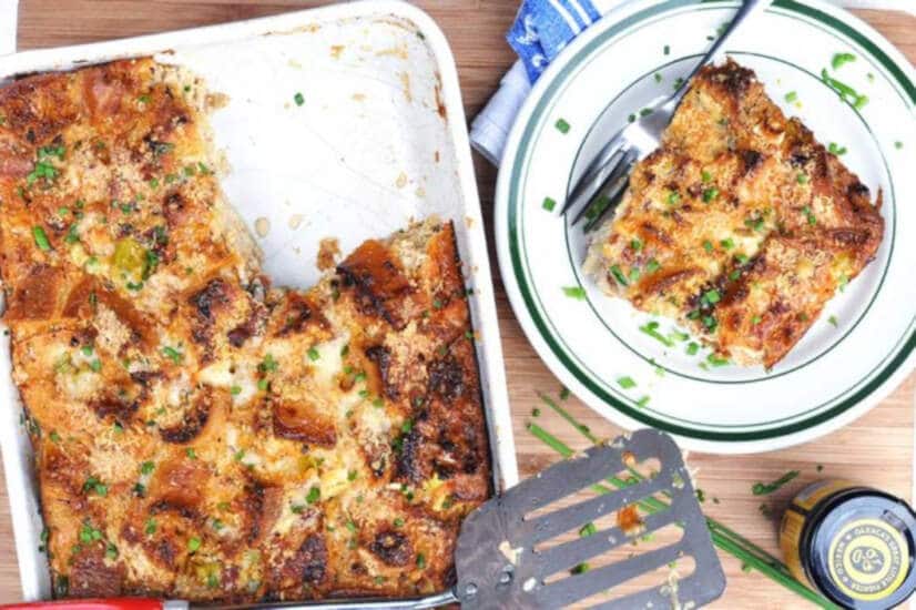 Savoury Bread and Butter Pudding Recipe | Gran Luchito