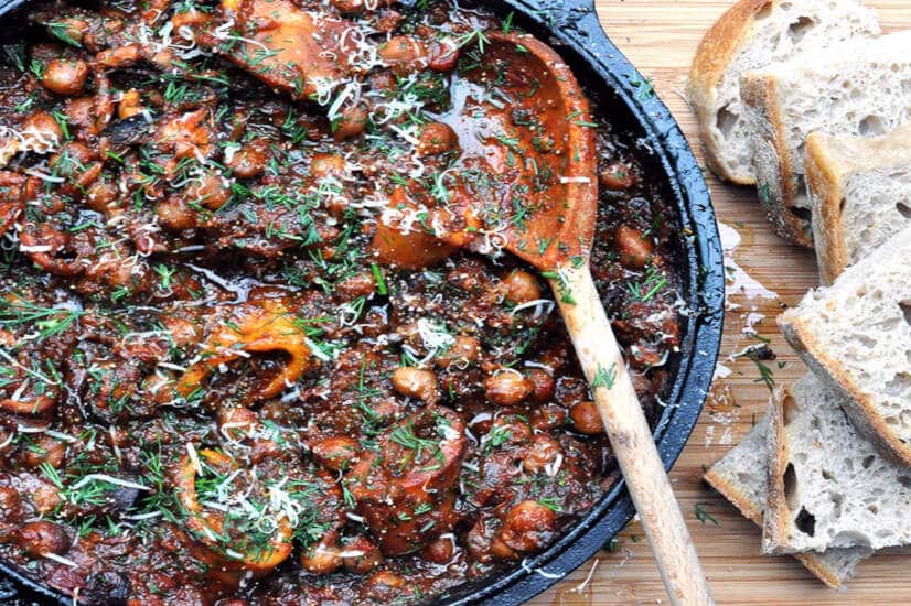 Squid and Chorizo Seafood Bake - Gran Luchito