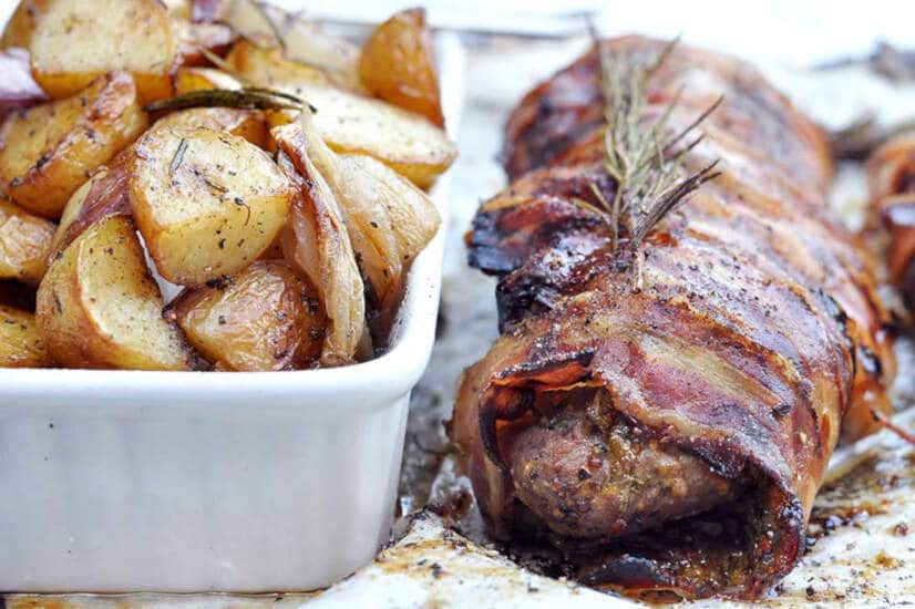 Pork Loin Wrapped In Pancetta & Chipotle Honey Recipe