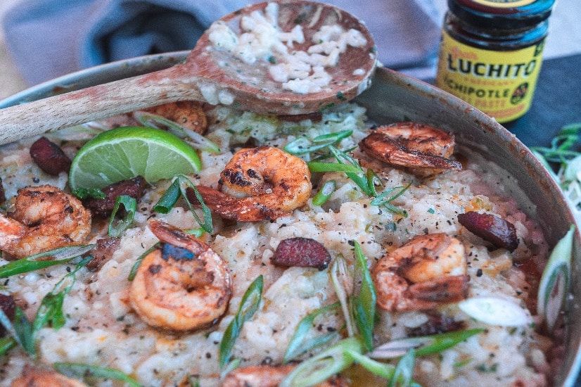 Prawn and Chorizo Risotto Recipe | Gran Luchito Mexican