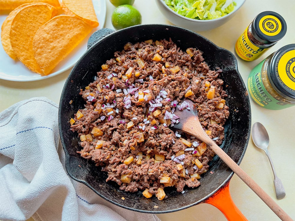 Crunchy Beef Tacos instruction image