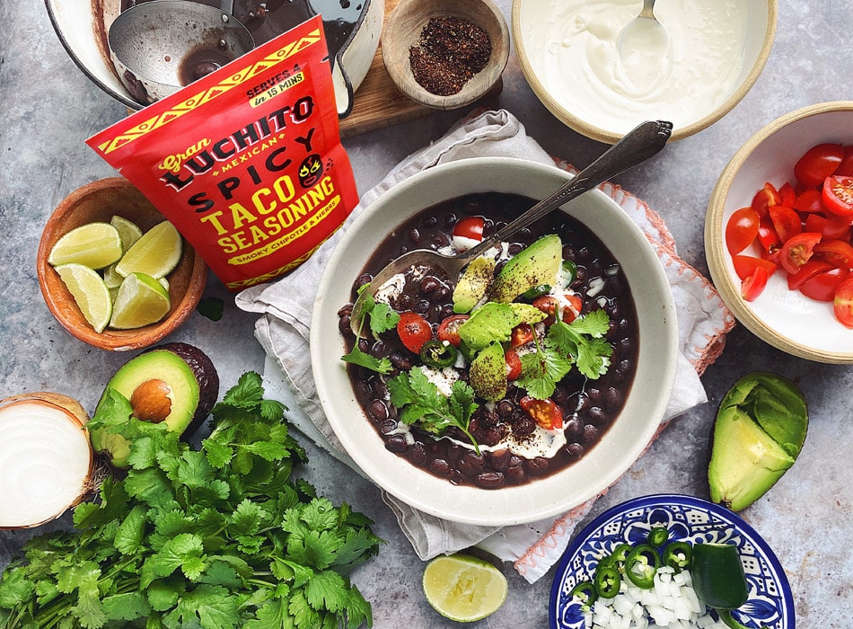 Mexican Black Beans Recipe - Authentic Side | Gran Luchito