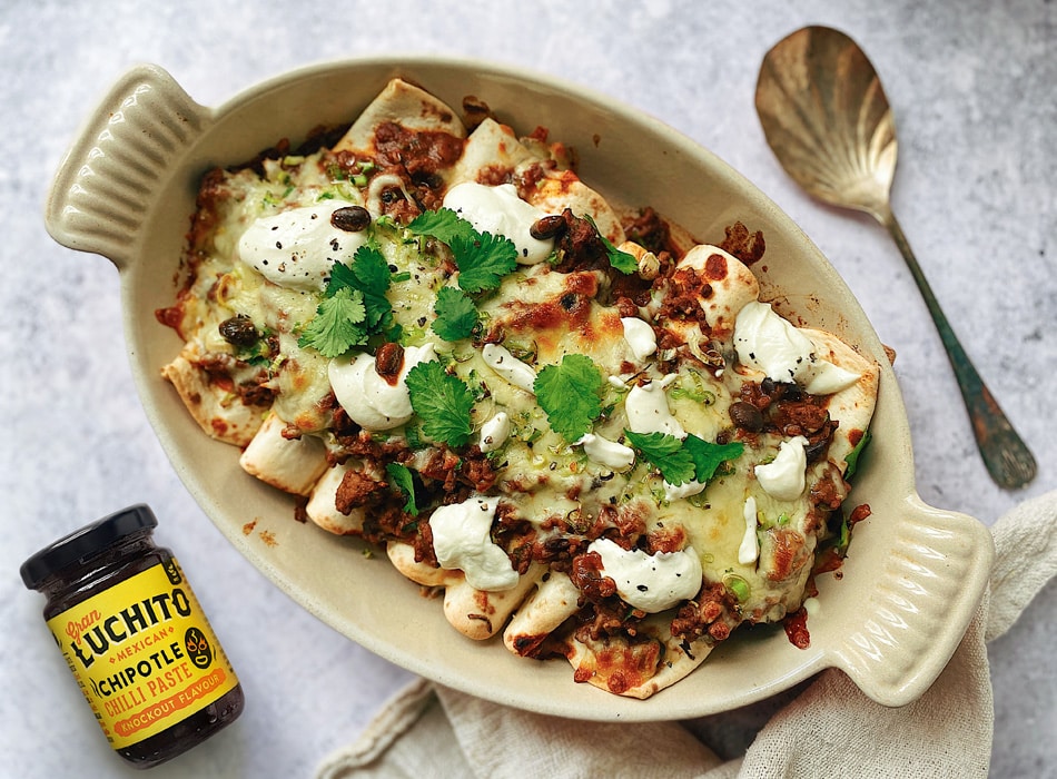 Beef Enchiladas With Red Sauce | Gran Luchito