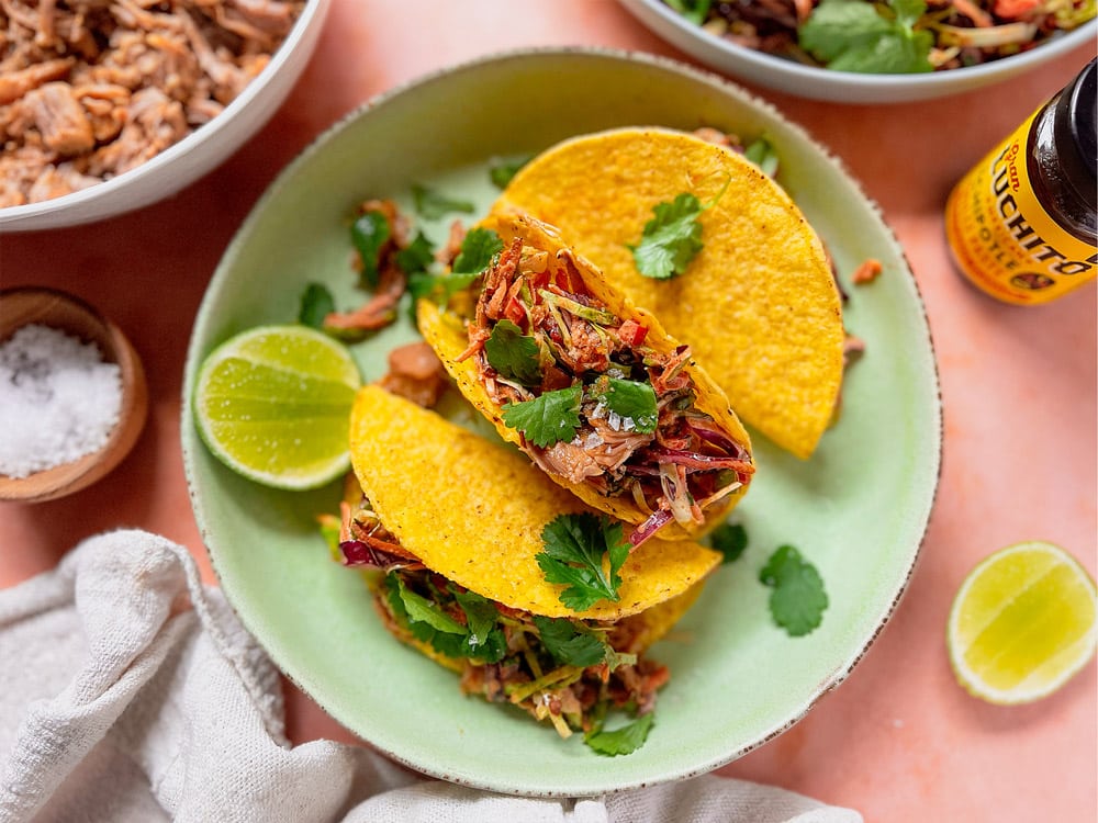 Crunchy Pulled Pork Tacos | Gran Luchito