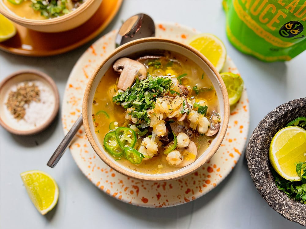 Try Our Nourishing Vegan Pozole | Gran Luchito