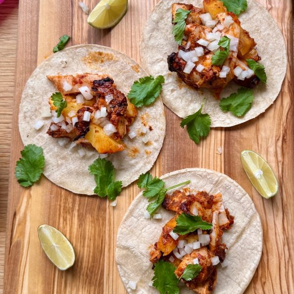 Oven Roasted Chicken Al Pastor Tacos